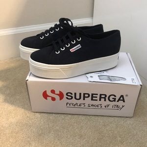 New, never been worn Navy Superga sneakers!